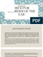 Drug For Disorder of The EAR
