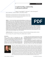 Predicting the Future of Plant Breeding: Genetics, Modeling, and Breeding Methodology