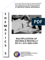 35 - Multiplication of Decimals Mentally by 0.1, 0.01, and 0.001