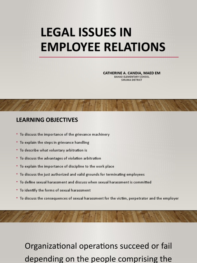 Employee Relations and Grievance Handling | PDF | Sexual Harassment ...