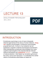 Evolutionary Psychology 演化心理学