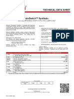 Technical Data Sheet: Biodegradable Switch Plate Lubricant