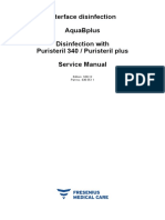 Interface Disinfection Aquabplus Disinfection With Puristeril 340 / Puristeril Plus Service Manual
