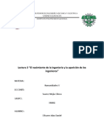 Lectura 3 "El Nacimiento de La Ingeniería y La Aparición de Los Ingenieros"