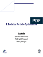 R Tools For Portfolio Optimization PDF