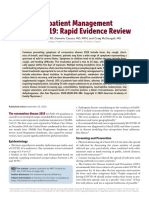 Outpatient Management of COVID-19 Rapid Evidence Revie