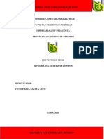 Reforma del sistema de pensiones