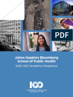 Johns Hopkins Bloomberg School of Public Health: 2016-2017 Academic Prospectus