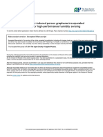 Polyimide-Derived Laser-Induced Porous Graphene-Incorporated Microwave Resonator For High-Performance Humidity Sensing