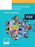 Managing Team Performance To Support Strategy Final Assignment
