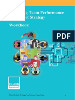 Managing Team Performance To Support Strategy Workbook