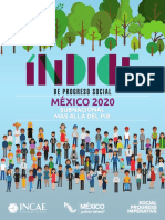 Índice de Progreso Social (IPS) 2020 de “México ¿Cómo Vamos”