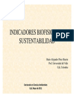 Indicadores Biofisicos Sustentabilidad