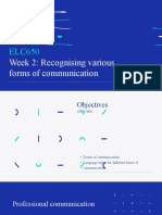 ELC650 Week 2 - Recognising Various Forms of Communication