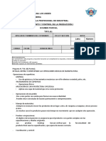 UNIVERSIDAD PERUANA LOS ANDES - EXAMEN PARCIAL DE PLANEAMIENTO Y CONTROL DE LA PRODUCCIÓN I