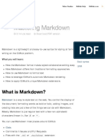 Mastering Markdown GitHub Guides