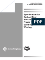 Specification For Carbon Steel Electrodes and Fluxes For Submerged Arc Welding