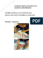 Actividades Grados Párvulos Instituto Pedagógico Montessori - Noviembre