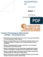 Paleontologi 2020 - Kuliah 1