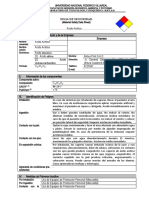 Acido Acetico - Hoja de Seguridad