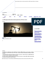 La OPEP pospone decisión sobre los niveles de producción en 2021 