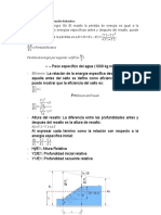 Características Del Resalto Hidráulico