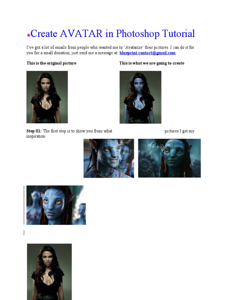 Create Your Avatar in Photoshop Tutorial | PDF | Nature | Adobe Photoshop