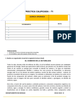 Práctica Calificada - T1: Química Orgánica