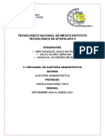 5.1 Enfoques de Auditoria Administrativa y Mapa Conceptual