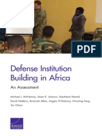 An Assessment On Defense Institution Building in Africa (Michael J. McNerney, Stuart E. Johnson, Stephanie Pezard, RAND Corporation, 2016) PDF