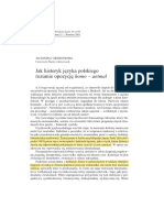 01 - Antonina Grybosiowa, Jak Historyk Języka Polskiego Rozumie Opozycję Homo - Animal