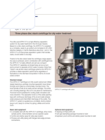 OFPX 517: Three Phase Disc Stack Centrifuge For Oily Water Treatment