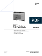 19 - PXG80-N - BACnet Router For LON, Ethernet IP