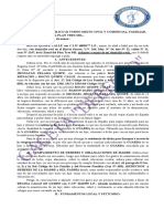 Demanda de Guarda en Materia Familiar Con Matrimonio de Hecho