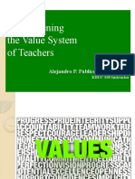 Strengthening The Value System of Teachers
