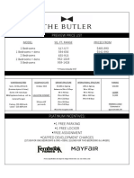 Butler Platinum Price List
