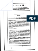 Ley 1121 de 2006 normas para prevenir, detectar, investigar y sancionar la Financiacion del Terrorismo