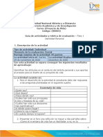 Guía de Actividades y Rúbrica de Evaluación - Fase 1 Identidad Personal PDF