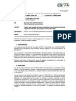 INFORME LEGAL - Respecto Al Recurso de Apelación Contra La Resolución Directoral Regional #1027-2019, Interpuesto Por Lucia Huamán Andrés) .