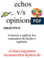 Hechos vs opinión