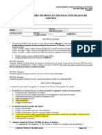 Examen Auditores Internos en Sistemas Integrados de Gestión: Instrucciones