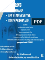 Lowongan Kerja SPV HRD & GA di Surabaya