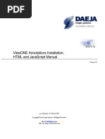 Deaja ViewOne Applications Installation, HTML and JavaScript Manual PDF