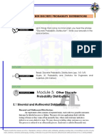 Module 5: Other Discrete Probability Distributions: Engage