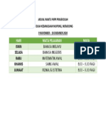 JADUAL WAKTU PDPR PRASEKOLAH