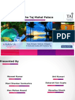 Pricing of Services - The Taj Mahal Palace