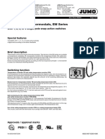 Panel-Mounted Thermostats, EM Series: With 1, 2, 3, or 4 Single-Pole Snap-Action Switches