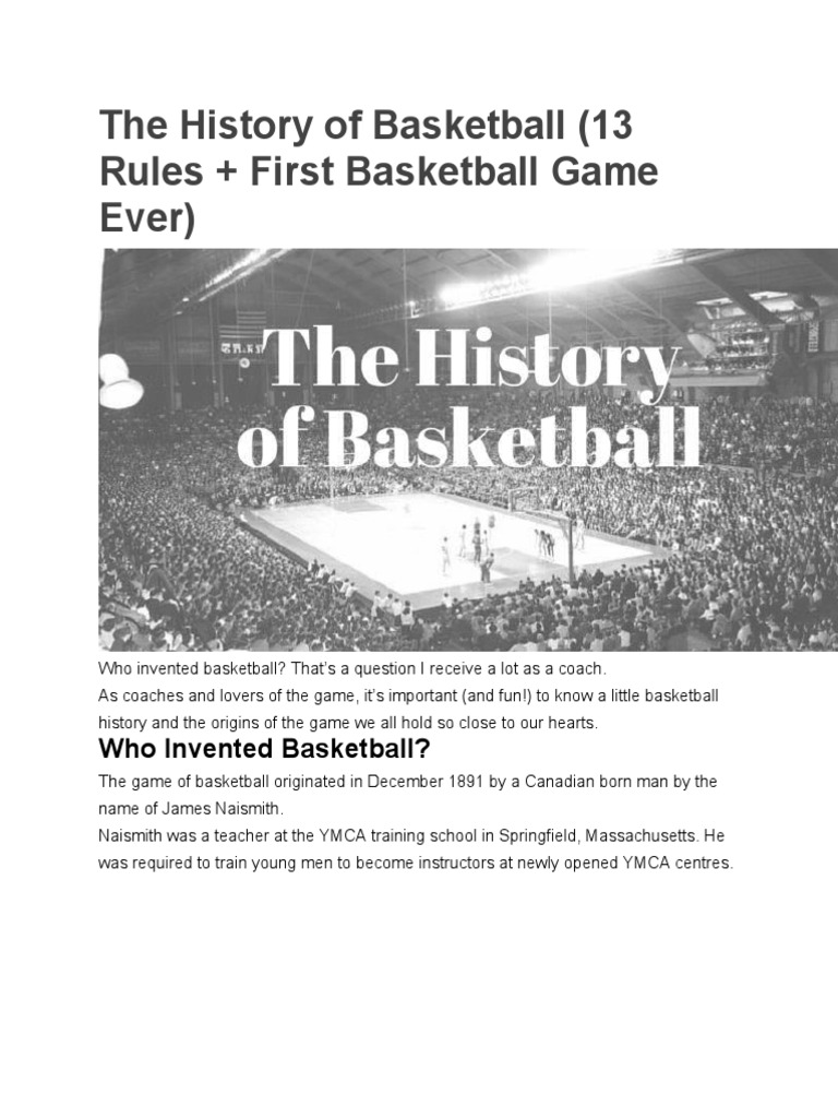 The History of Basketball PDF Referee Teams