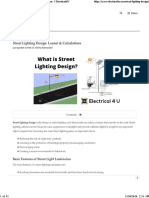 Street Lighting Design - Layout & Calculations - Electrical4U