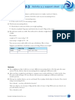 Worksheet 9.3: Activity 9.3 Support Sheet